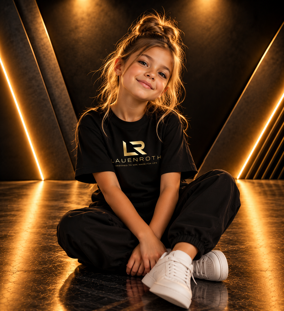 LAUENROTH LEGACY KIDS T-SHIRT - Black