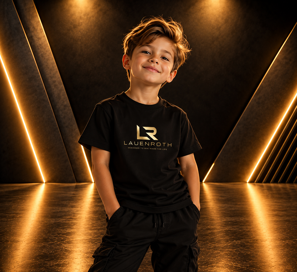 LAUENROTH LEGACY KIDS T-SHIRT - Black